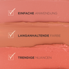 Langanhaltender flüssiger Lippenstift mit Blurring-Effekt