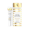 Goldene Anti-Aging-Infusionscreme unter Augen und auf Augenlider